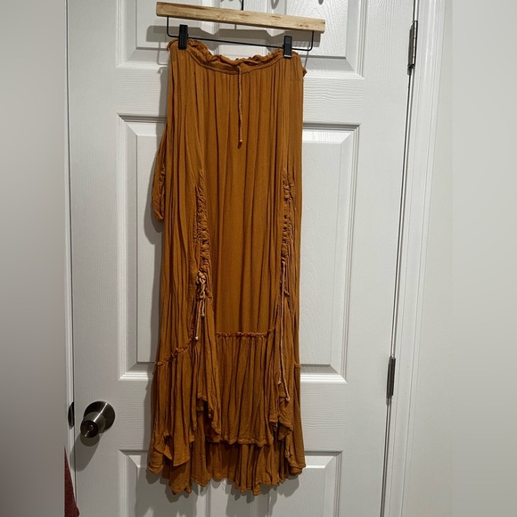 FREE PEOPLE El Sol Convertible Maxi Skirt / Sepia Tone - Picture 8 of 12